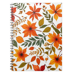 Caderno Espiral Notebook Autumn & Leaves