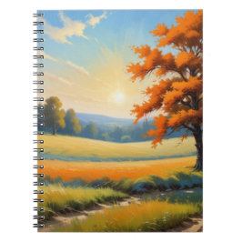 Caderno Espiral Notebook Autumn Scense Spiral