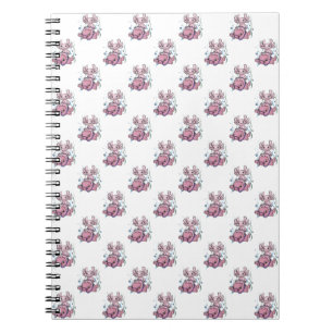 Caderno Espiral Notebook Axolotl Riding Blobfish