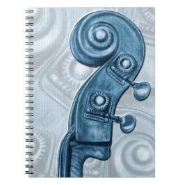 Caderno Espiral Notebook azul Bass ereto