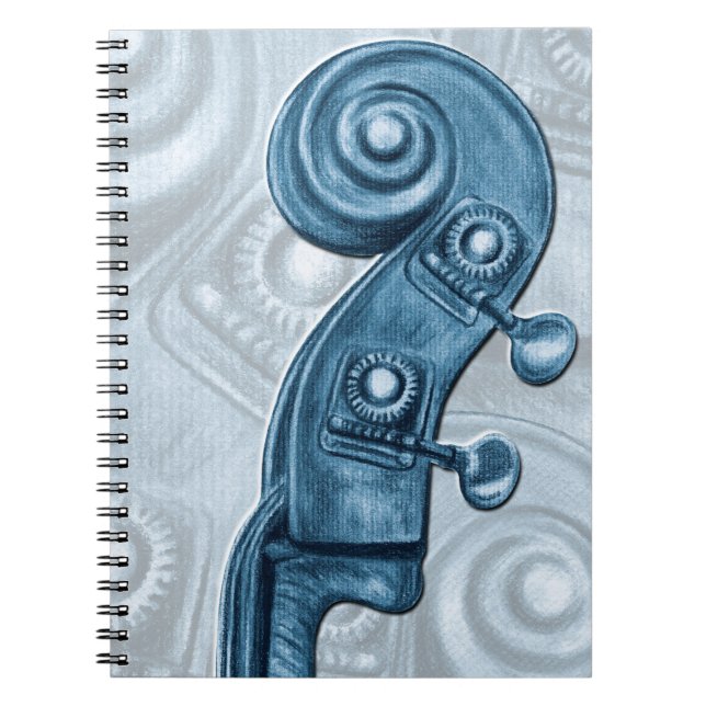 Caderno Espiral Notebook azul Bass ereto (Frente)
