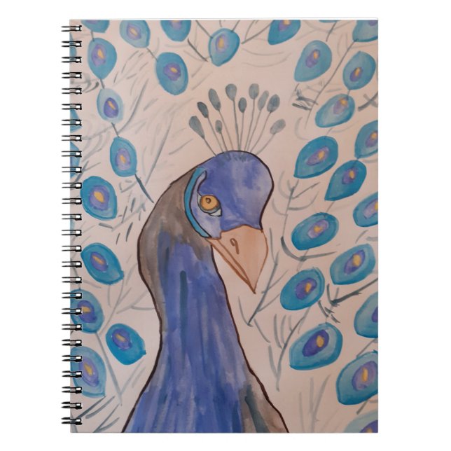 Caderno Espiral Notebook azul Pavock (Frente)