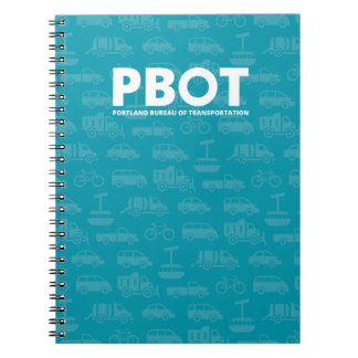 Caderno Espiral Notebook azul PBOT