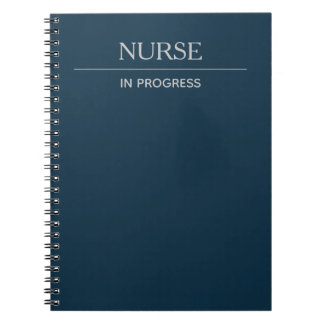 Caderno Espiral Notebook Azul Profundo Personalizado Simples Enfer
