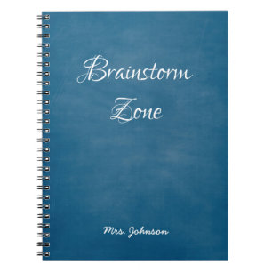 Caderno Espiral Notebook Azul Zona Brainstorm