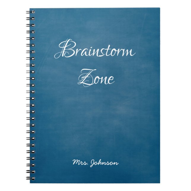 Caderno Espiral Notebook Azul Zona Brainstorm (Frente)