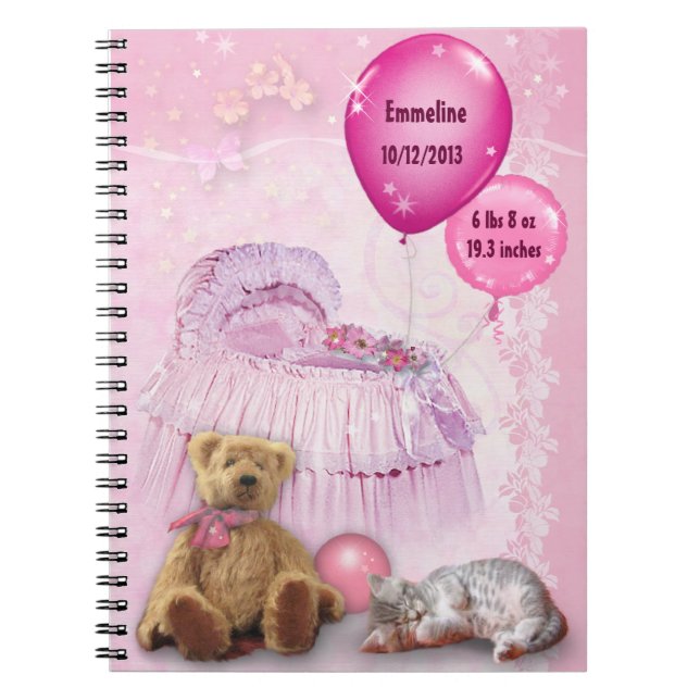 Caderno Espiral Notebook Baby Girl (Frente)
