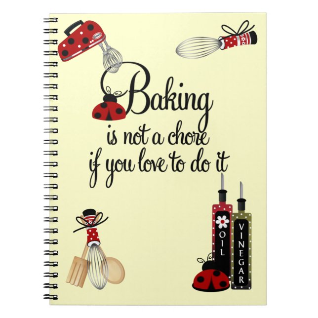 Caderno Espiral Notebook Baking Lady Bug (Frente)