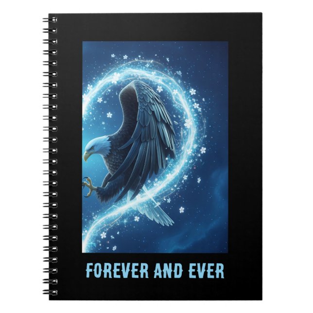 Caderno Espiral Notebook Bald Eagle Heart Love 2 (Frente)