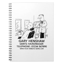 Caderno Espiral Notebook Barbers ou Gents Hairdresser