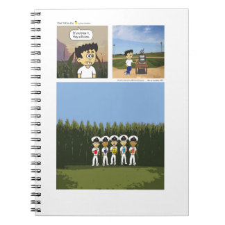 Caderno Espiral Notebook Baseball Coffee