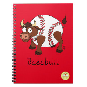 Caderno Espiral Notebook Baseball Engraçado