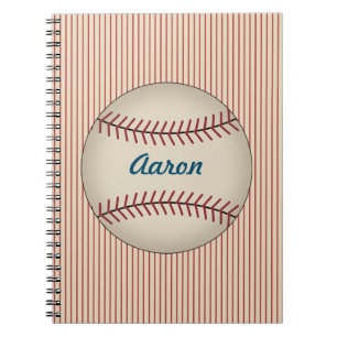 Caderno Espiral Notebook Baseball Personalizado