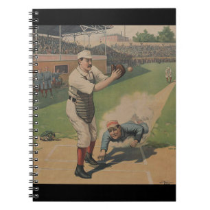 Caderno Espiral Notebook Baseball Poster