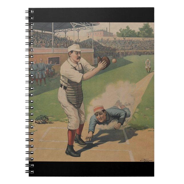 Caderno Espiral Notebook Baseball Poster (Frente)