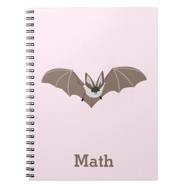 Caderno Espiral Notebook Bat Personalizado (Frente)