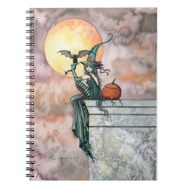 Caderno Espiral Notebook Batty Cat Witch (Frente)