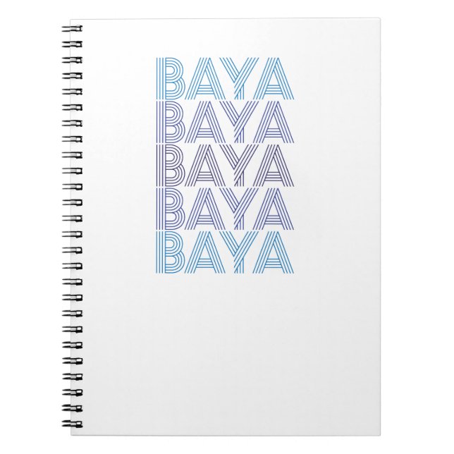 Caderno Espiral Notebook Baya Azul (Frente)