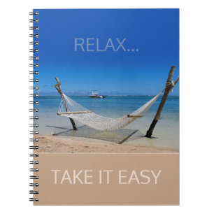 Caderno Espiral Notebook Beach Hammock (personalizável)