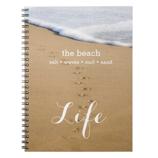 Caderno Espiral Notebook Beach Life (Frente)