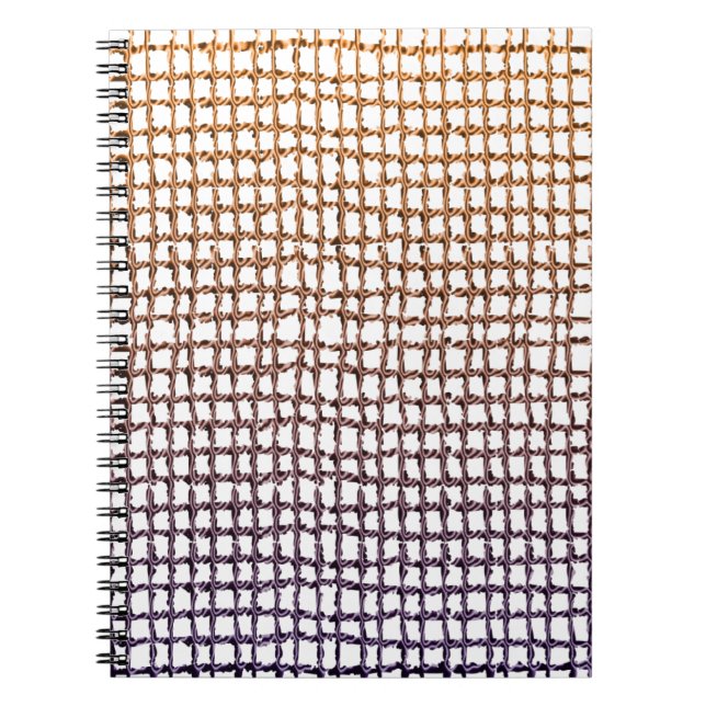 Caderno Espiral Notebook Beige Net (Frente)