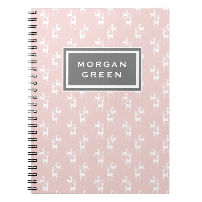 Caderno Espiral Notebook ⎢ Bela Inverno Monograma (Frente)