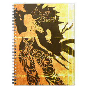 Caderno Espiral Notebook "Beleza e Besta" Espiral