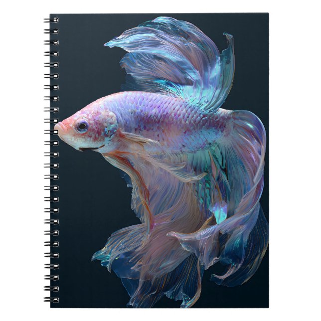 Caderno Espiral Notebook Betta Fish Iridescente (Frente)