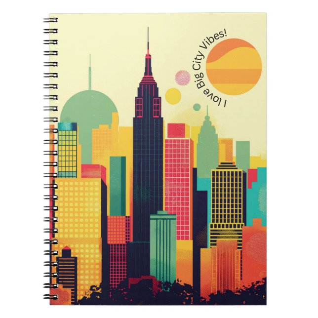 Caderno Espiral Notebook Big City Vibes (Frente)