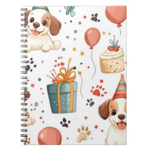 Caderno Espiral Notebook Birthday Cottage - Celebração Whimsical