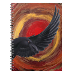 Caderno Espiral Notebook Black Bird Raven