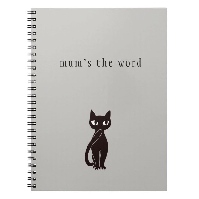 Caderno Espiral Notebook Black Cat ver.2 (Frente)