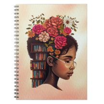 Notebook Black is BeauLinda Book Lover