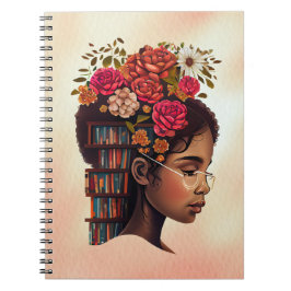 Caderno Espiral Notebook Black is BeauLinda Book Lover