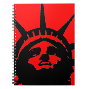 Caderno Espiral Notebook Black Red Pop Art