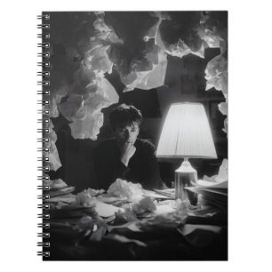 Caderno Espiral Notebook Black White Chaos de Escritor Sobrecarreg