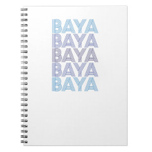 Caderno Espiral Notebook Blue Baya