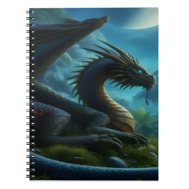 Caderno Espiral Notebook Blue Dragon (Frente)