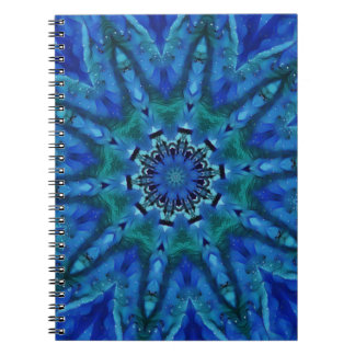 Caderno Espiral Notebook Blue Green Mandala