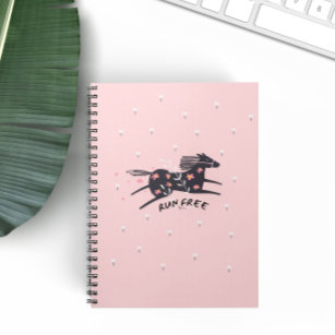 Caderno Espiral Notebook Blush Pink Run Free Christian Faith