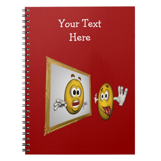 Caderno Espiral Notebook bobo Face In Mirror (Frente)