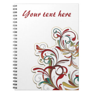 Caderno Espiral Notebook Bohemian Style Floral