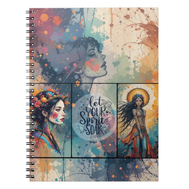 Caderno Espiral Notebook Boho Chic (Frente)