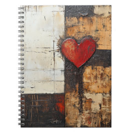 Caderno Espiral Notebook Boho Heart Spiral