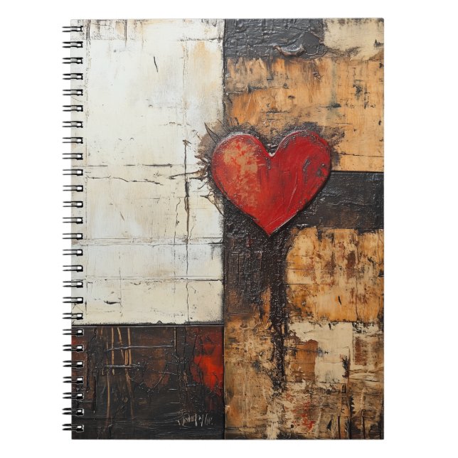 Caderno Espiral Notebook Boho Heart Spiral (Frente)