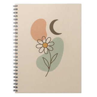 Caderno Espiral Notebook Boho Spiral - Minimalista estético