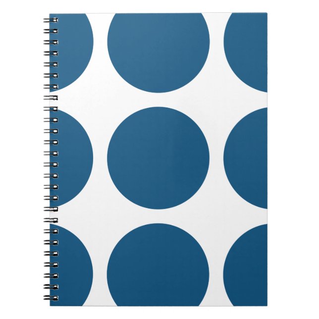 Caderno Espiral Notebook Bolinhas grande (Frente)