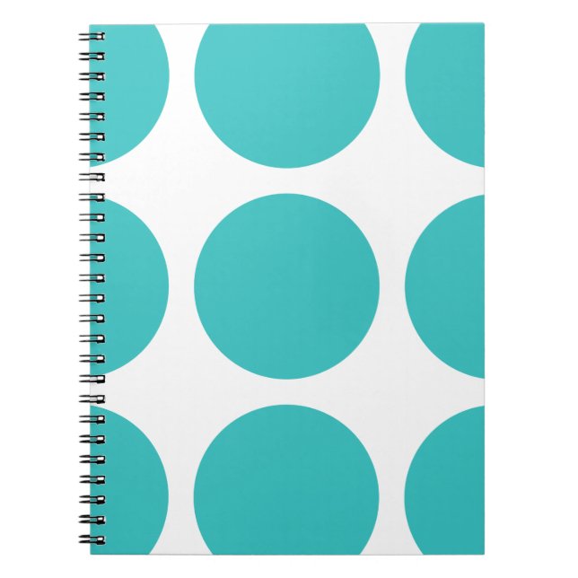 Caderno Espiral Notebook Bolinhas grande (Frente)