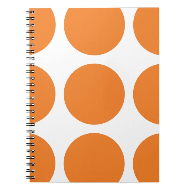 Caderno Espiral Notebook Bolinhas grande (Frente)