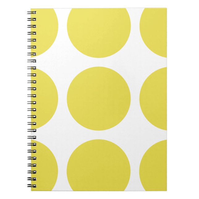 Caderno Espiral Notebook Bolinhas grande (Frente)